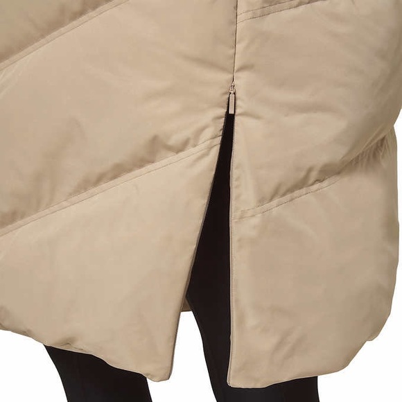 Mondetta - Down Quilted Chevron Maxi Parka / Winter Coat - Picture 7 of 10